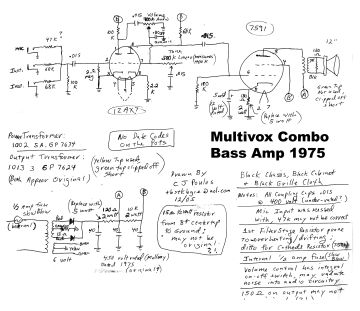 Multivox-Bass Amp ;Combo-1975.Amp preview